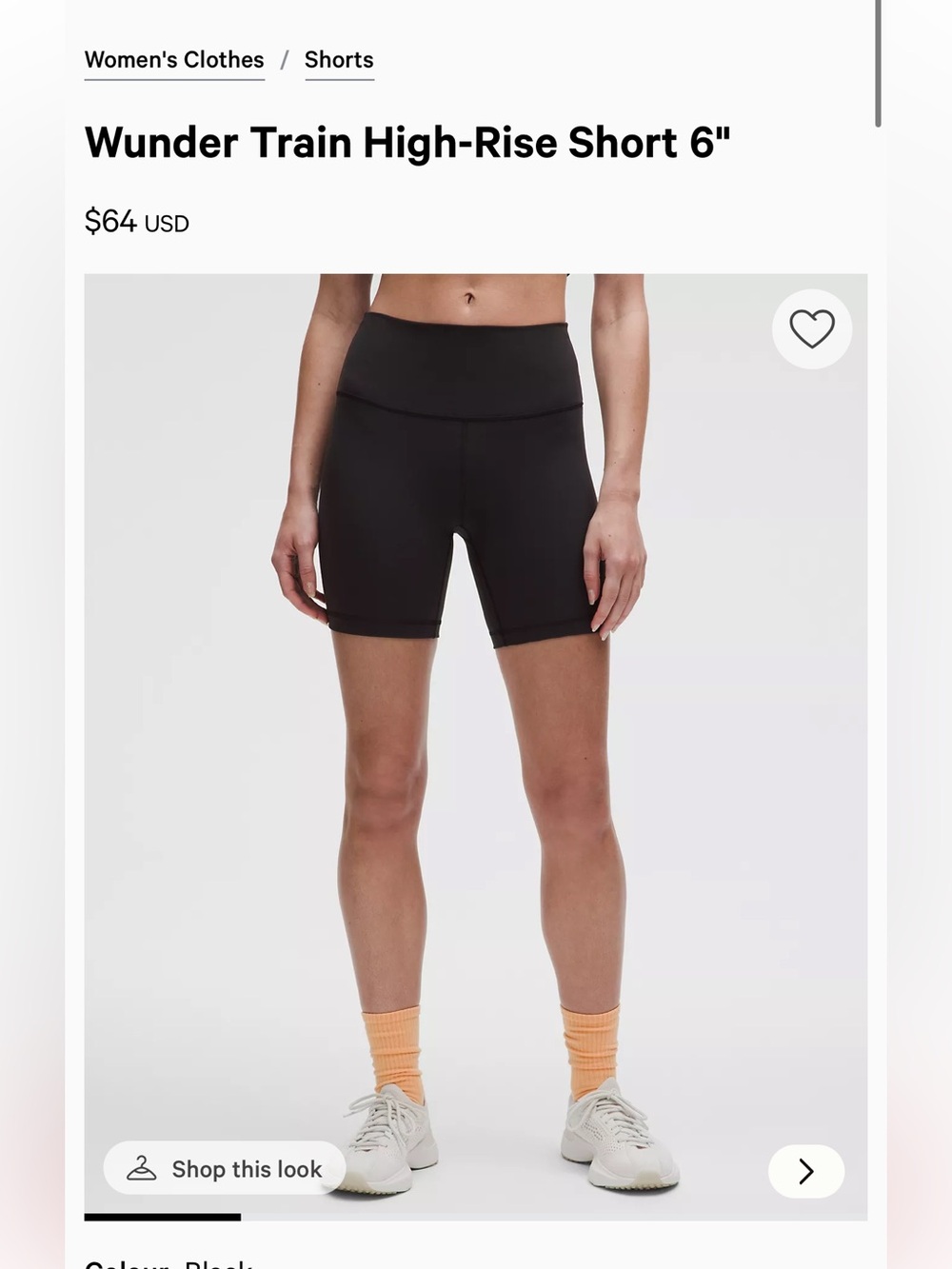 Lululemon Wunder Train 6in Shorts